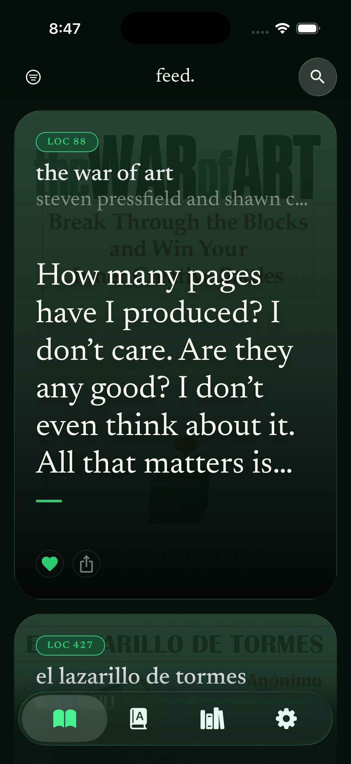 relic highlights feed